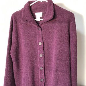 Women's Boucle Knit PURPLE Sweater MEDIUM